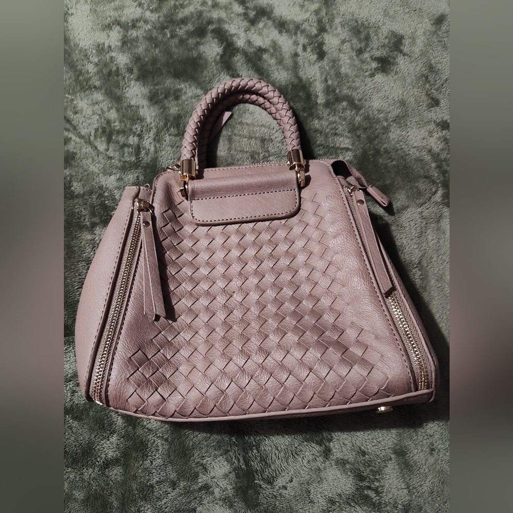 Madison West Mauve Crossbody Bag with Elegant Design